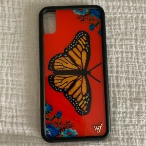 Wildflower Butterfly iPhone XS Max phone case